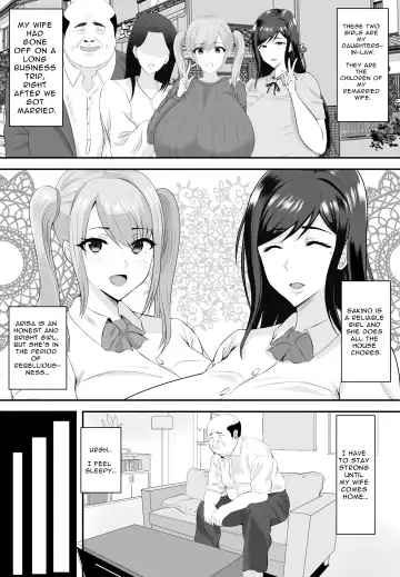 [Shiki] Kyonyuu JK o Tasuketakereba Musume no Hadaka Atete mite | Guess Which One's Your Naked Busty JK Daughter Or Else! Fhentai - Page 6