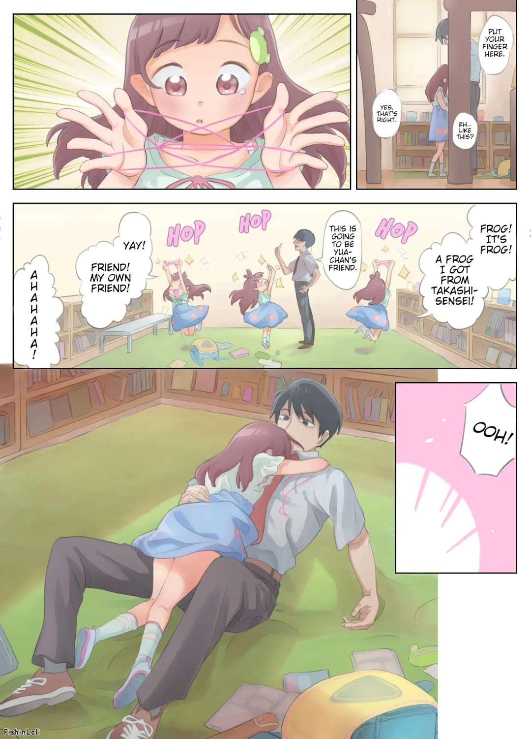 [Fishinloli] Gekimoe ~Junjou Yua-chan ga Do-S Sensei to Kindan no Koi! Akai ○○ de Musubare Kyousei Mesuana Kaihatsu. Muriyari Naisho Nakadashi Kimerarechatta Hanashi~ | Innocent Girl Yua-chan - forbidden love affair with sadistic teacher.... Fhentai - Page 10