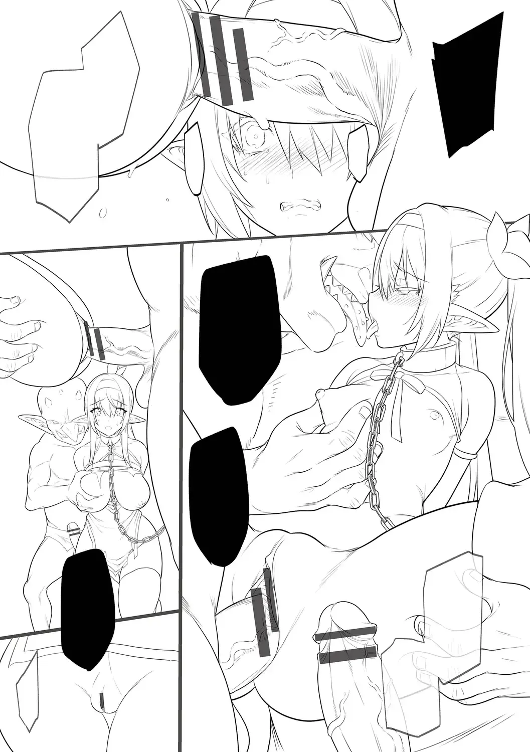 [Morikoke] Haiboku Elf ~Orc no Kyousei Acme Choukyou~ Fhentai.net - Page 135