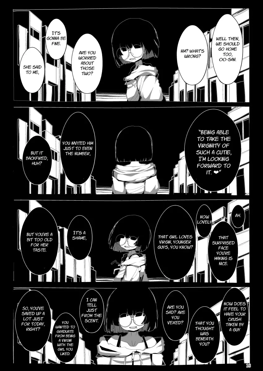 [Kaeruyama Yoshitaka] Jimi de Otonashisou ni Miete Doutei o Taberu no ga Shumi no Warui Onna no Ko Doujin Sakka-chan ni Seiheki o Dame ni Sareru Douteikuntachi no Hanashi Fhentai - Page 17