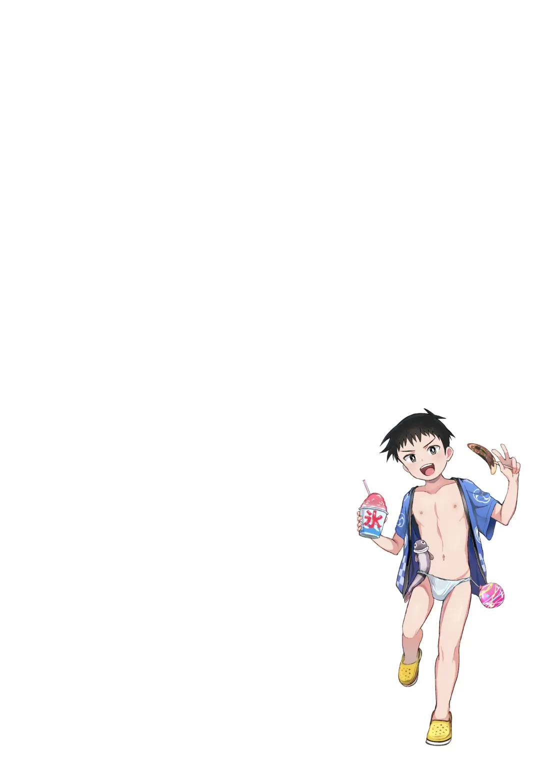 [Donburako] Matsuri to Ittara xxx! ~Fundoshi Shimete Choco Banana Tabeyo~ Fhentai - Page 3