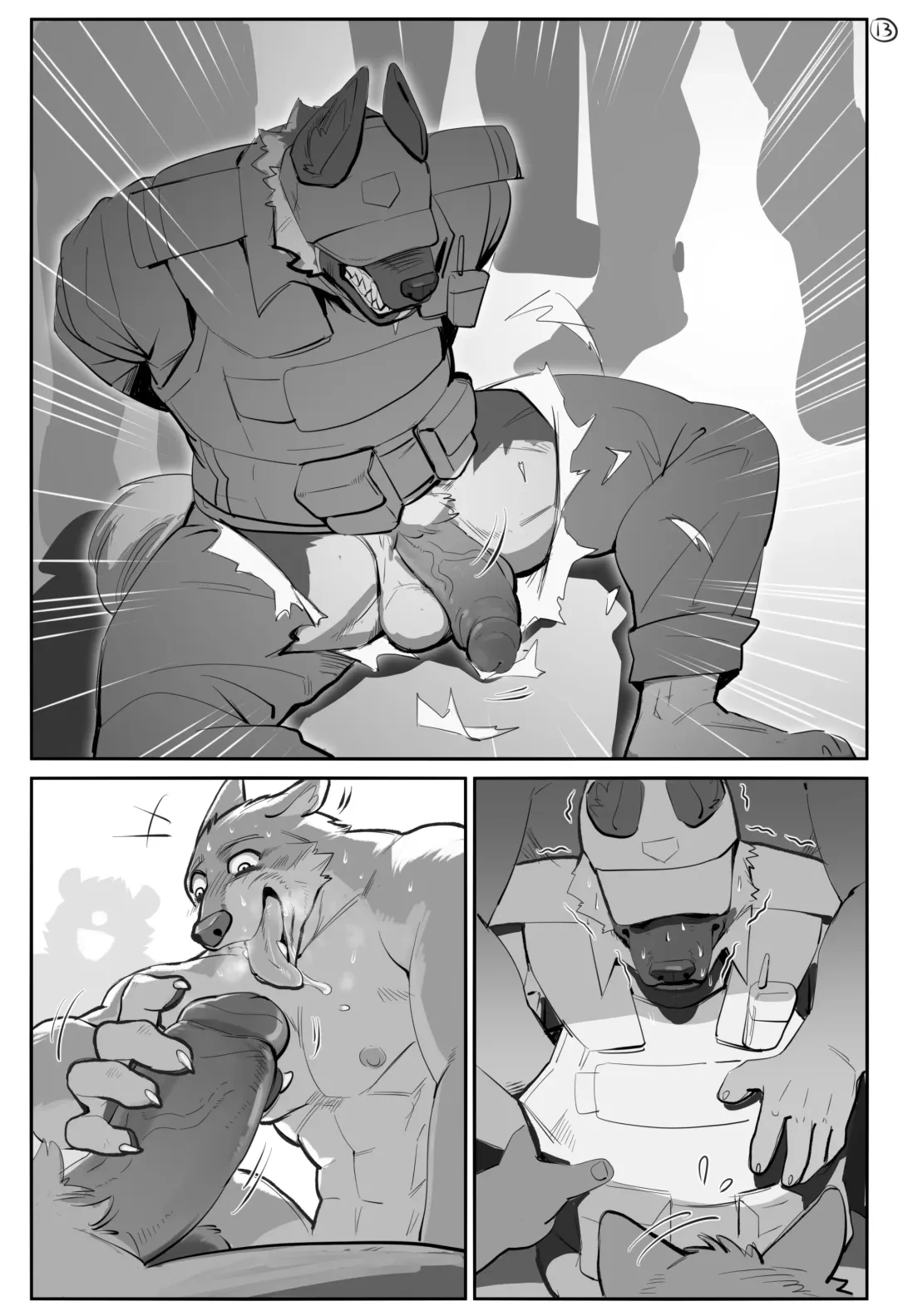 [Jiang Bao 1500] 【酱爆】深巷警犬 Fhentai - Page 14