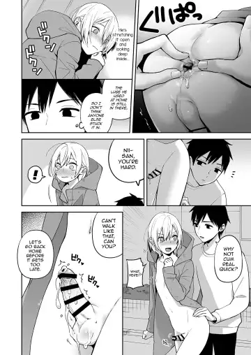 [Ishita] OnaNii-san, Yoru no Osanpo Roshutsu | Naked Night Stroll with my Mastur-Bro Fhentai.net - Page 38