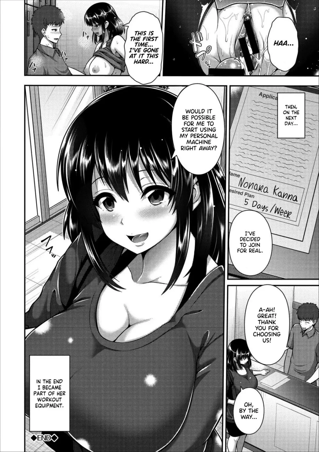 [Toba Yuga] Taiken Sounyuu! Gym de Asedaku SEX! | Workout Trial! Sweaty Sex at the Gym! Fhentai.net - Page 16