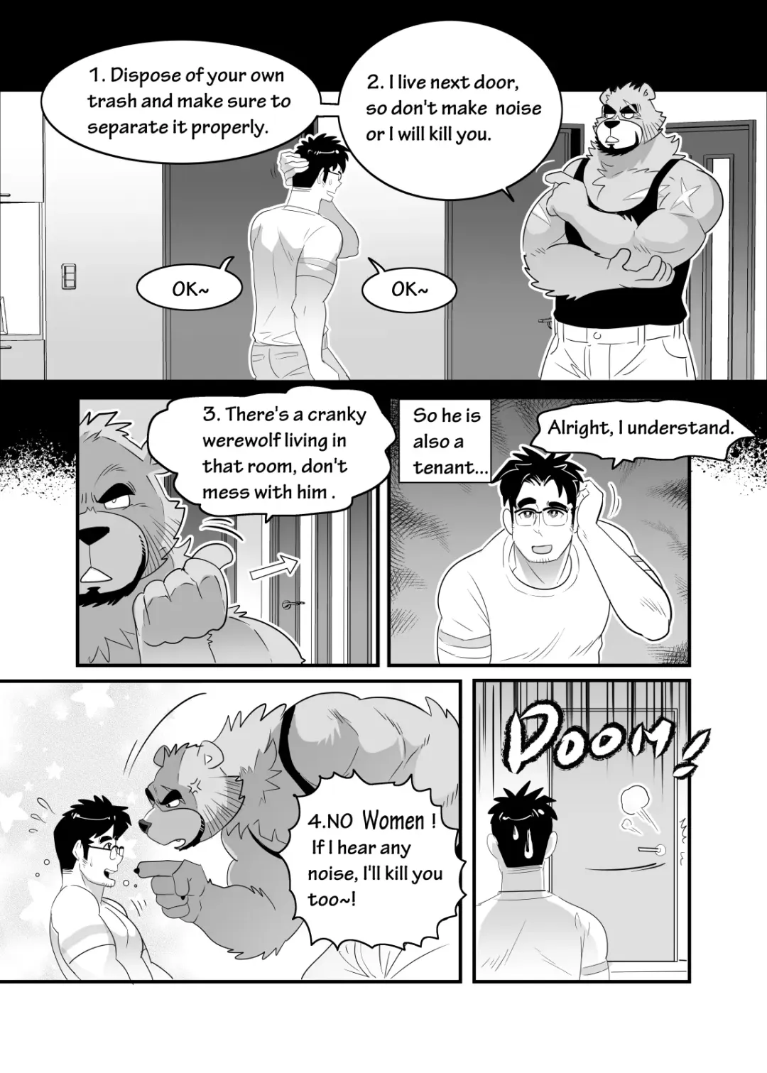 [Kuma Hachi] Straight Landlord and GAY Tenant Fhentai.net - Page 7