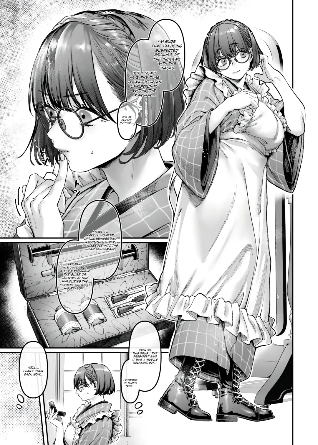 [Rororogi Mogera] Sennyuu! Gakeppuchi Spy no Shakkinhensai RTA ~Josou Maid to Oni Joushi~ | Infiltrate! Debt Repayment RTA of a Spy on the Brink ~The Crossdressing Maid and the Oni Boss~ Fhentai - Page 46
