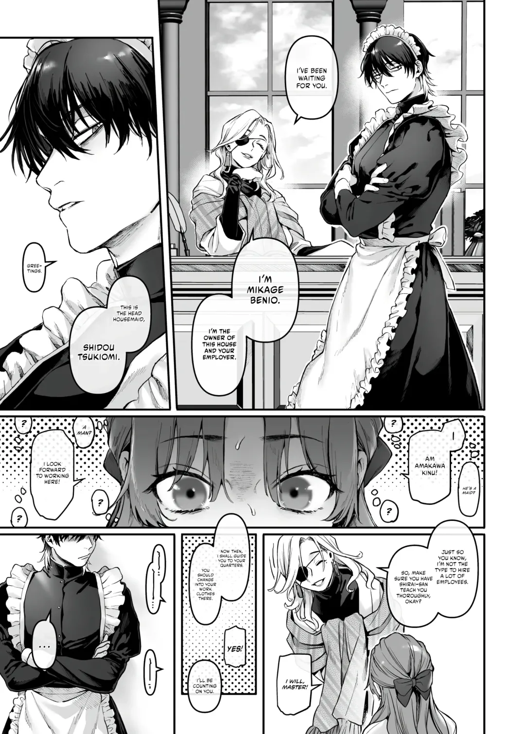 [Rororogi Mogera] Sennyuu! Gakeppuchi Spy no Shakkinhensai RTA ~Josou Maid to Oni Joushi~ | Infiltrate! Debt Repayment RTA of a Spy on the Brink ~The Crossdressing Maid and the Oni Boss~ Fhentai - Page 8