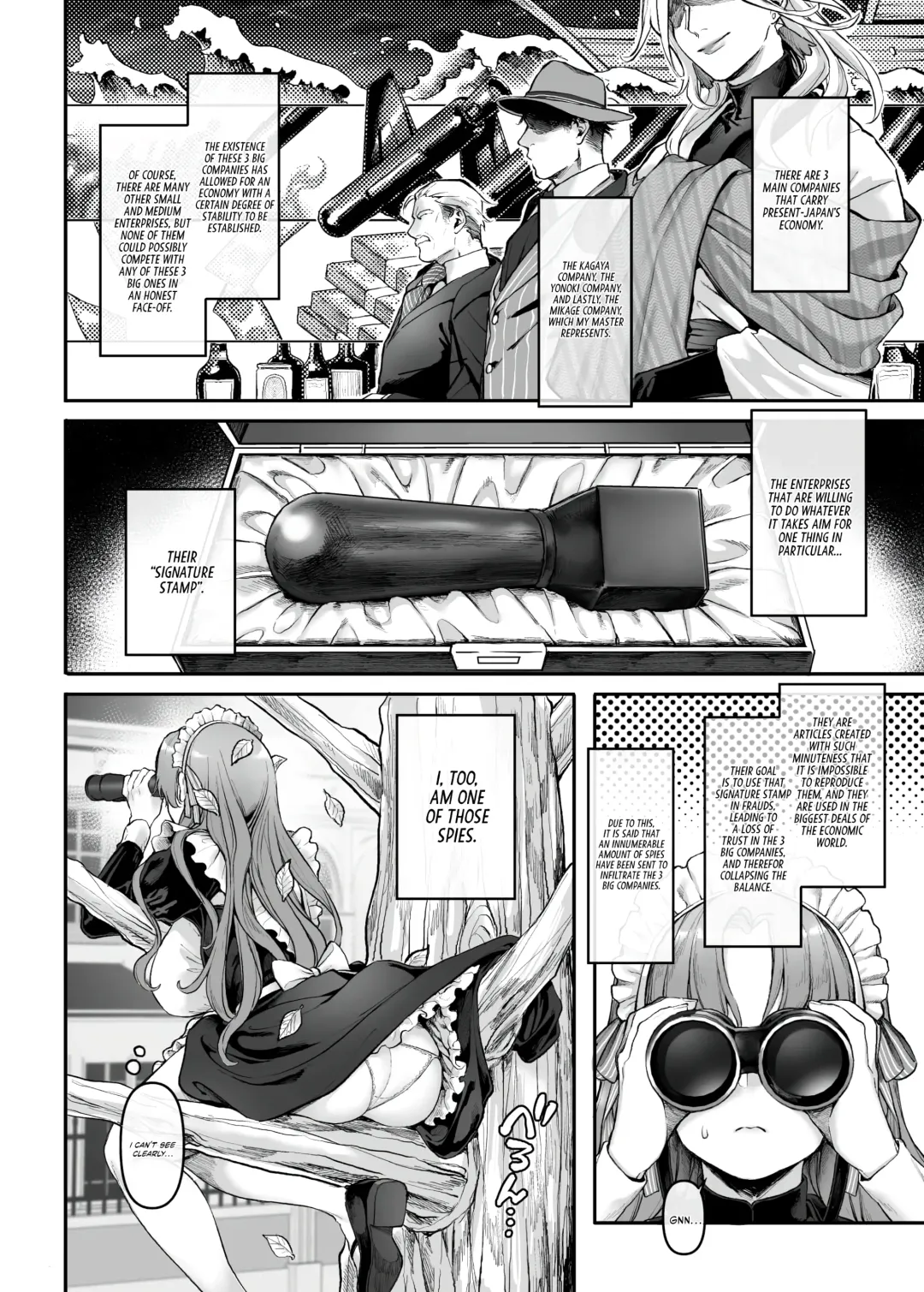 [Rororogi Mogera] Sennyuu! Gakeppuchi Spy no Shakkinhensai RTA ~Josou Maid to Oni Joushi~ | Infiltrate! Debt Repayment RTA of a Spy on the Brink ~The Crossdressing Maid and the Oni Boss~ Fhentai - Page 9