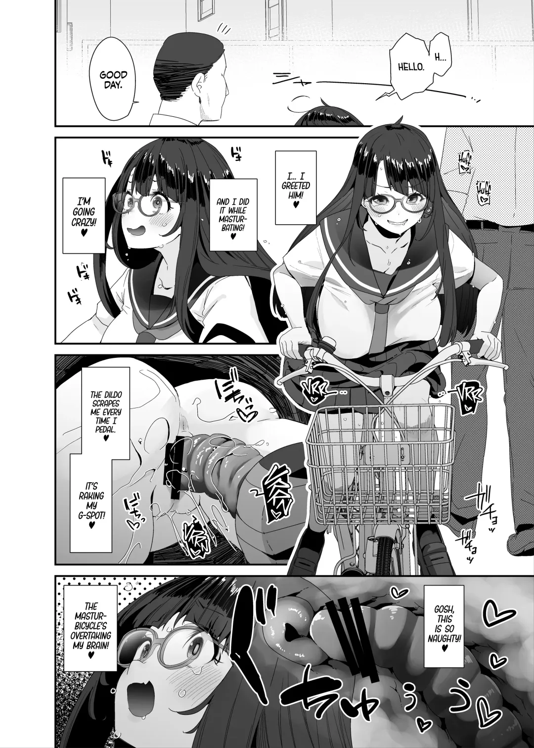 [Maeshima Ryou] Dosukebe Kyonyuu Joshi ga Acme Jitensha de Osanpo Onanie suru Hanashi | The Slutty, Stacked Middle Schooler Who Gets Off on her Bike Fhentai.net - Page 11