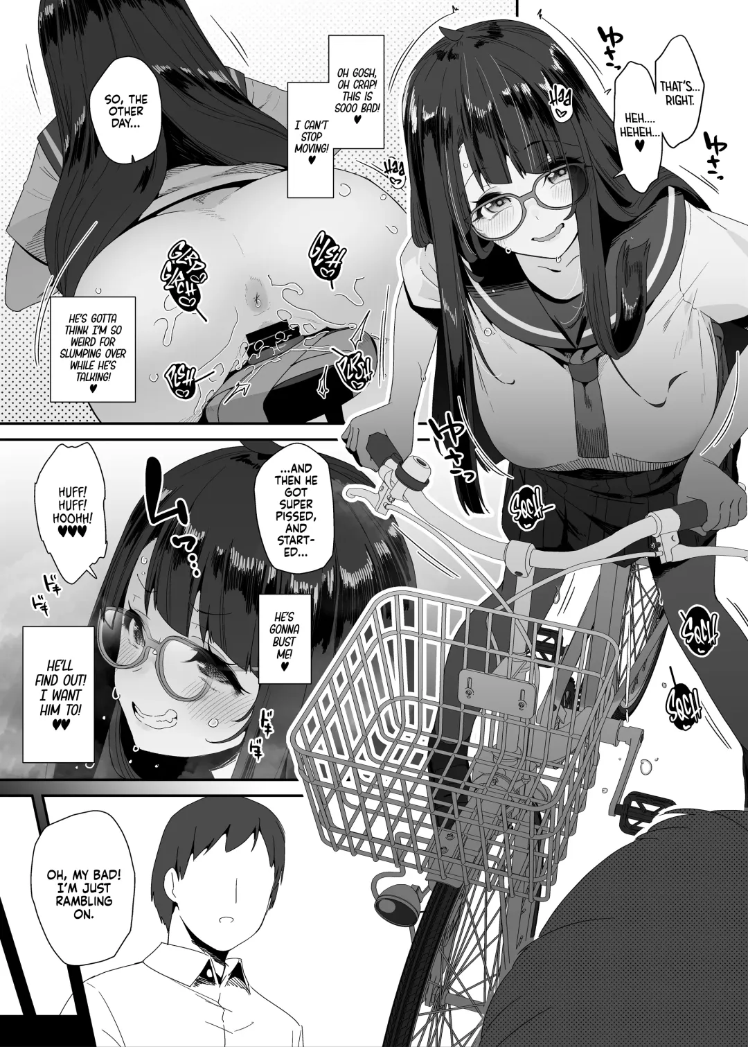 [Maeshima Ryou] Dosukebe Kyonyuu Joshi ga Acme Jitensha de Osanpo Onanie suru Hanashi | The Slutty, Stacked Middle Schooler Who Gets Off on her Bike Fhentai.net - Page 14