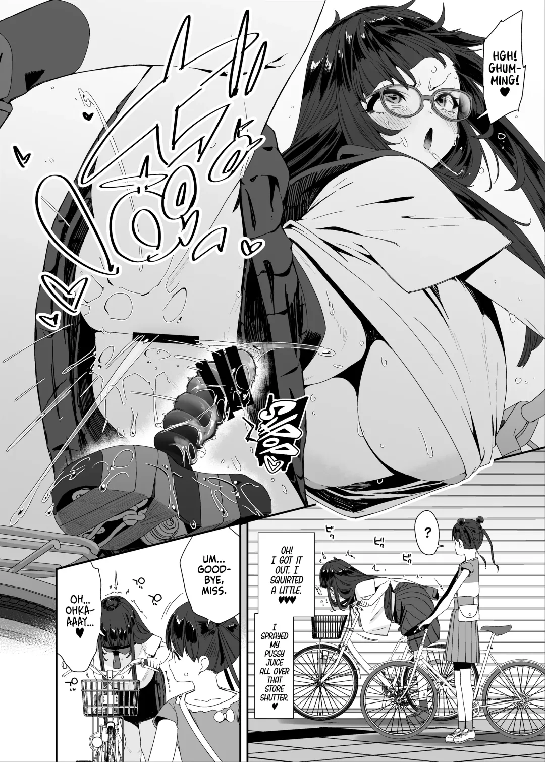 [Maeshima Ryou] Dosukebe Kyonyuu Joshi ga Acme Jitensha de Osanpo Onanie suru Hanashi | The Slutty, Stacked Middle Schooler Who Gets Off on her Bike Fhentai.net - Page 39