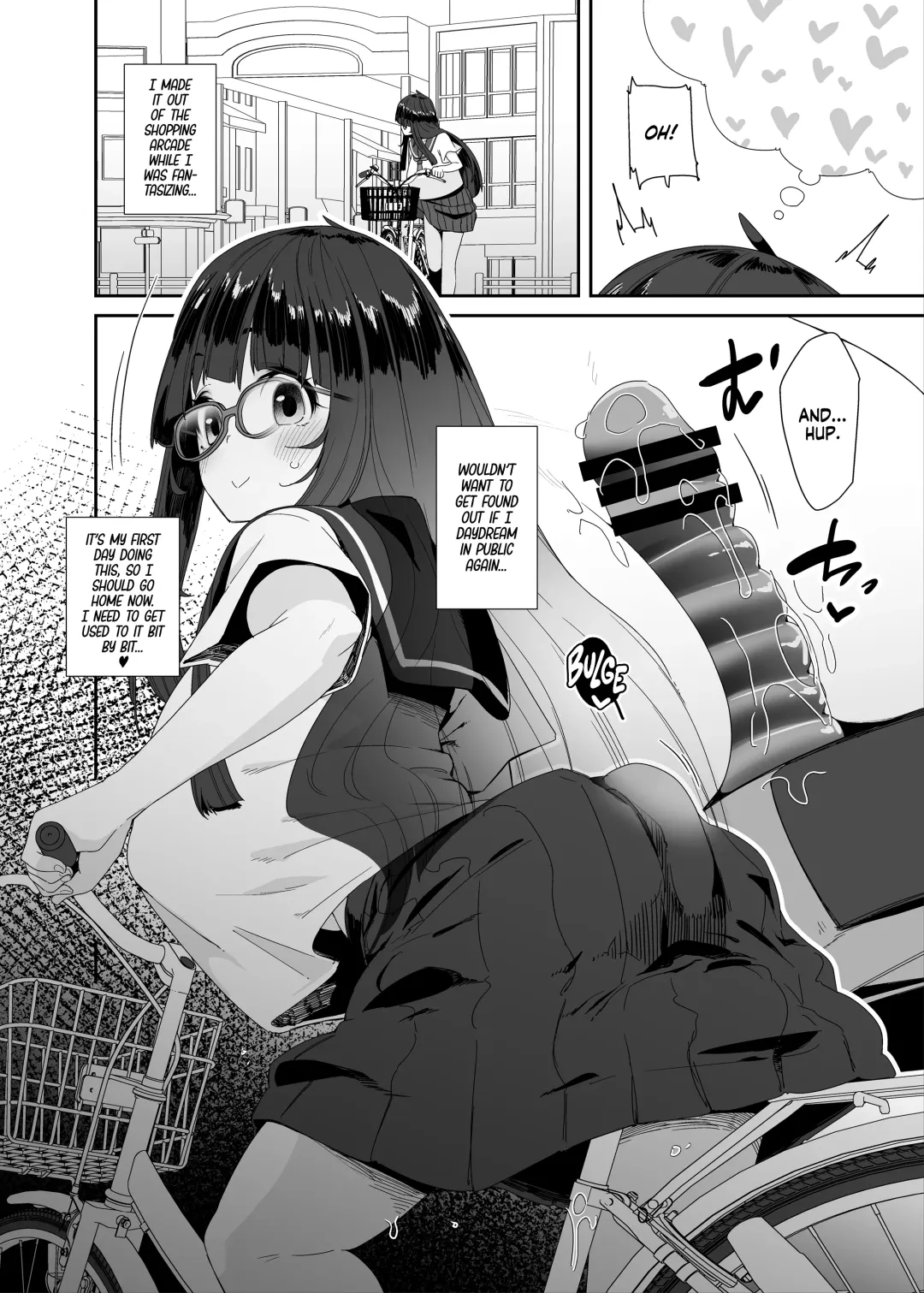 [Maeshima Ryou] Dosukebe Kyonyuu Joshi ga Acme Jitensha de Osanpo Onanie suru Hanashi | The Slutty, Stacked Middle Schooler Who Gets Off on her Bike Fhentai.net - Page 45