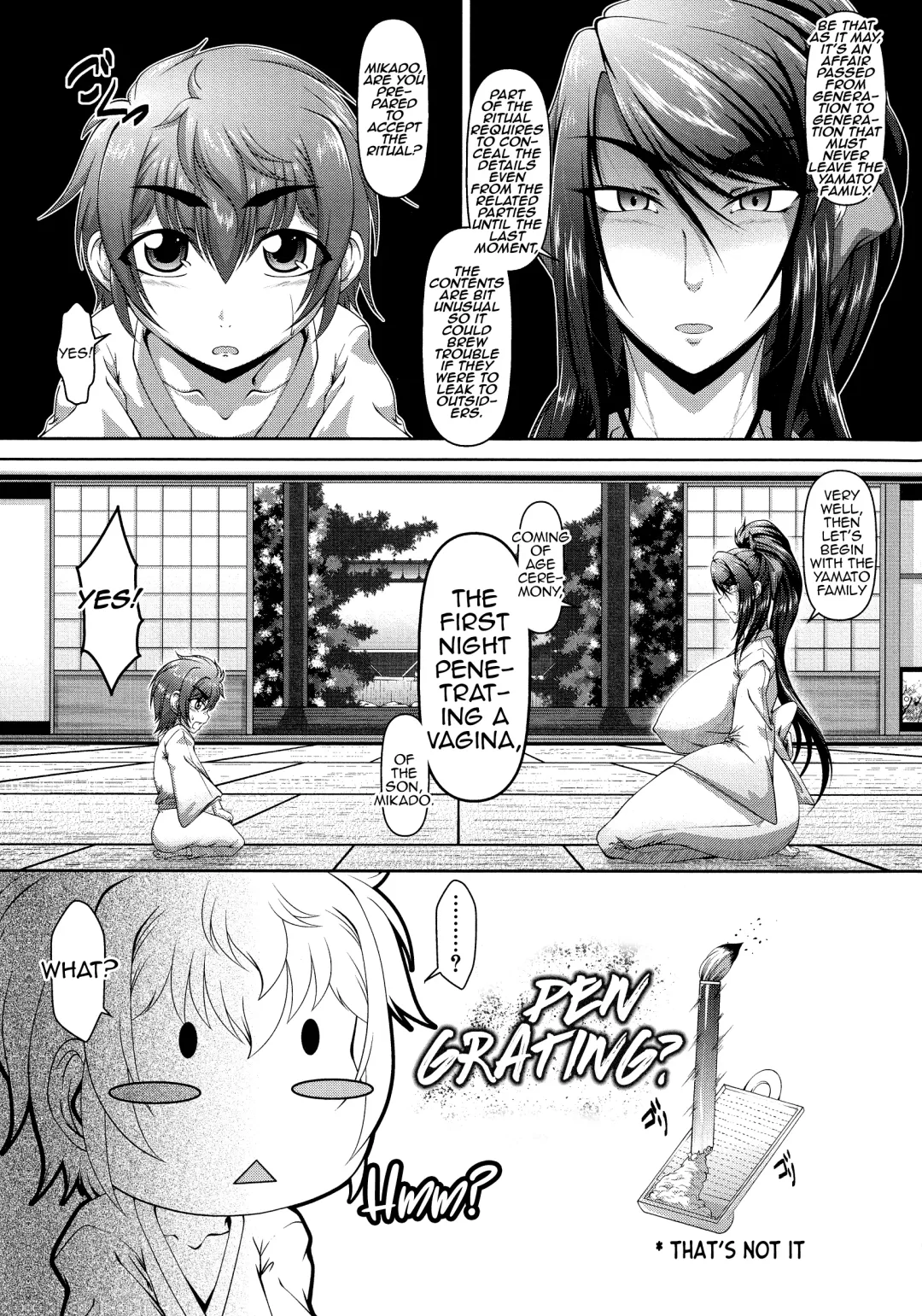 [Zero Tanuki] Oyako no Fudeoroshi Fhentai - Page 3