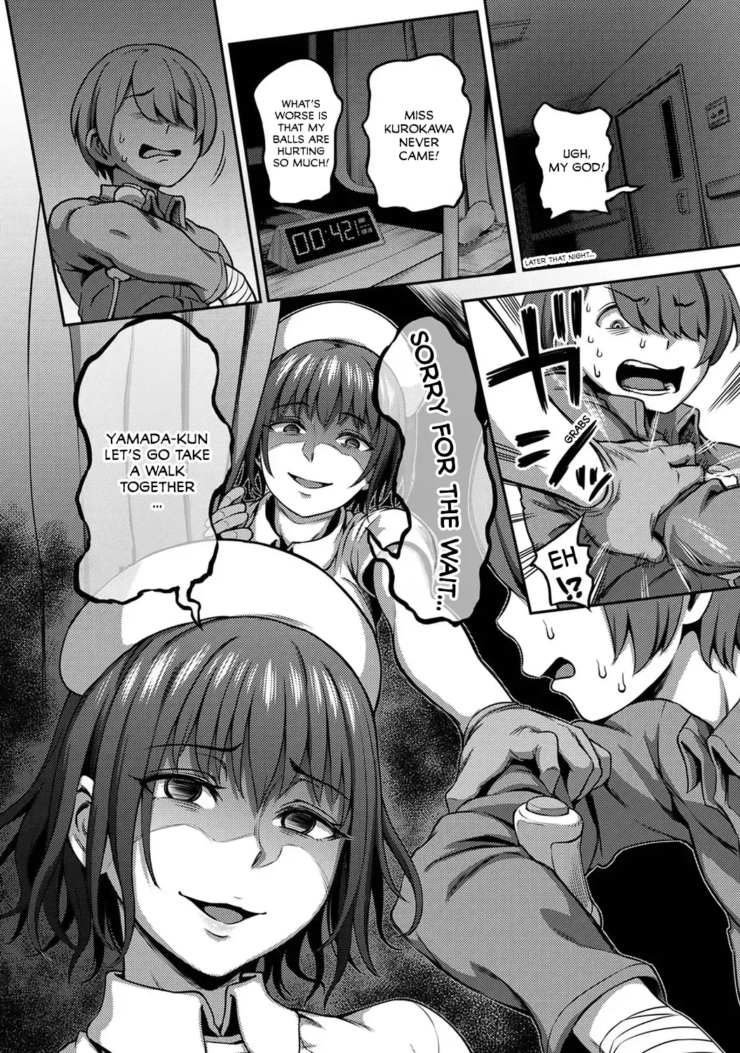 [Kameyama Shiruko] Sakusei Byoutou ~Seikaku Saiaku no Nurse shika Inai Byouin de Shasei Kanri Seikatsu~ Ch. 2 Zenpen | Life in a Hospital With Only the Worst Nurses! Ch. 2 Fhentai - Page 17