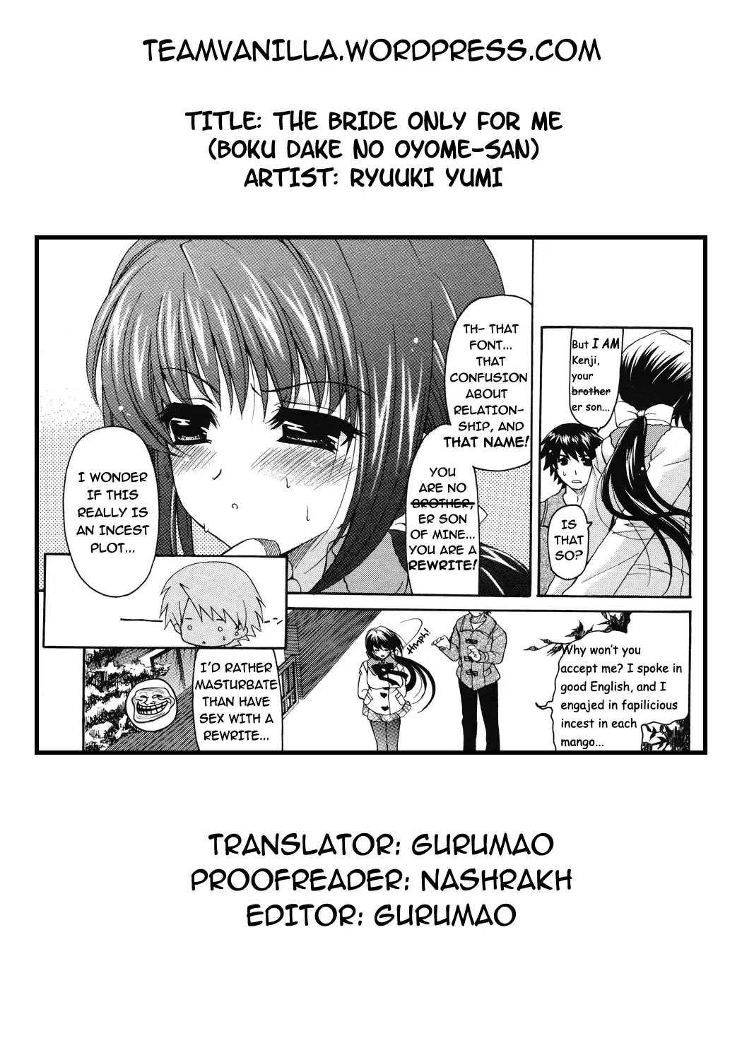 [Ryuuki Yumi] Boku dake no Oyome-san | The Bride Only For Me Fhentai - Page 17