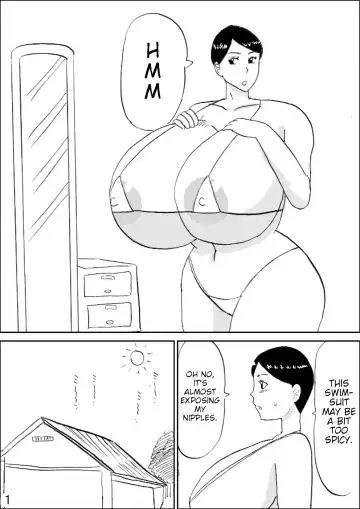 Bakunyuu Mama no Ecchi na Bikini | Big Breasted Mom's Lewd Bikini Fhentai - Page 2