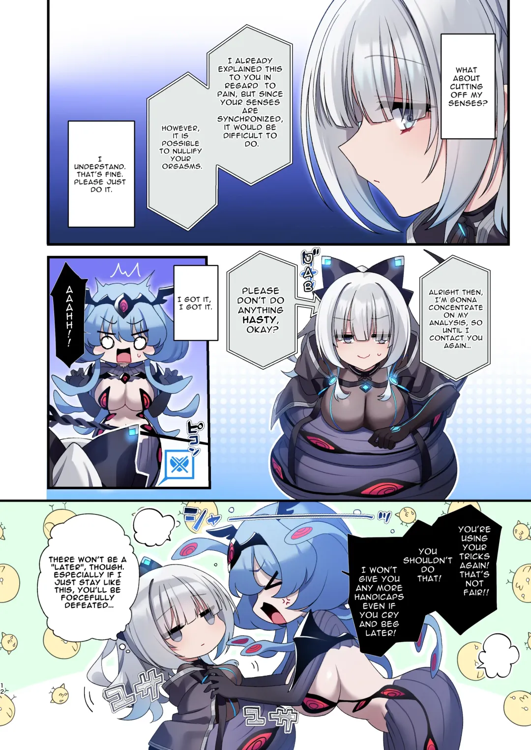 [Hoshina Meito] Dennou Shoujo wa Kasou Sekai ni Shizumi Yuku | Computer Girl in Cyberland Fhentai - Page 12