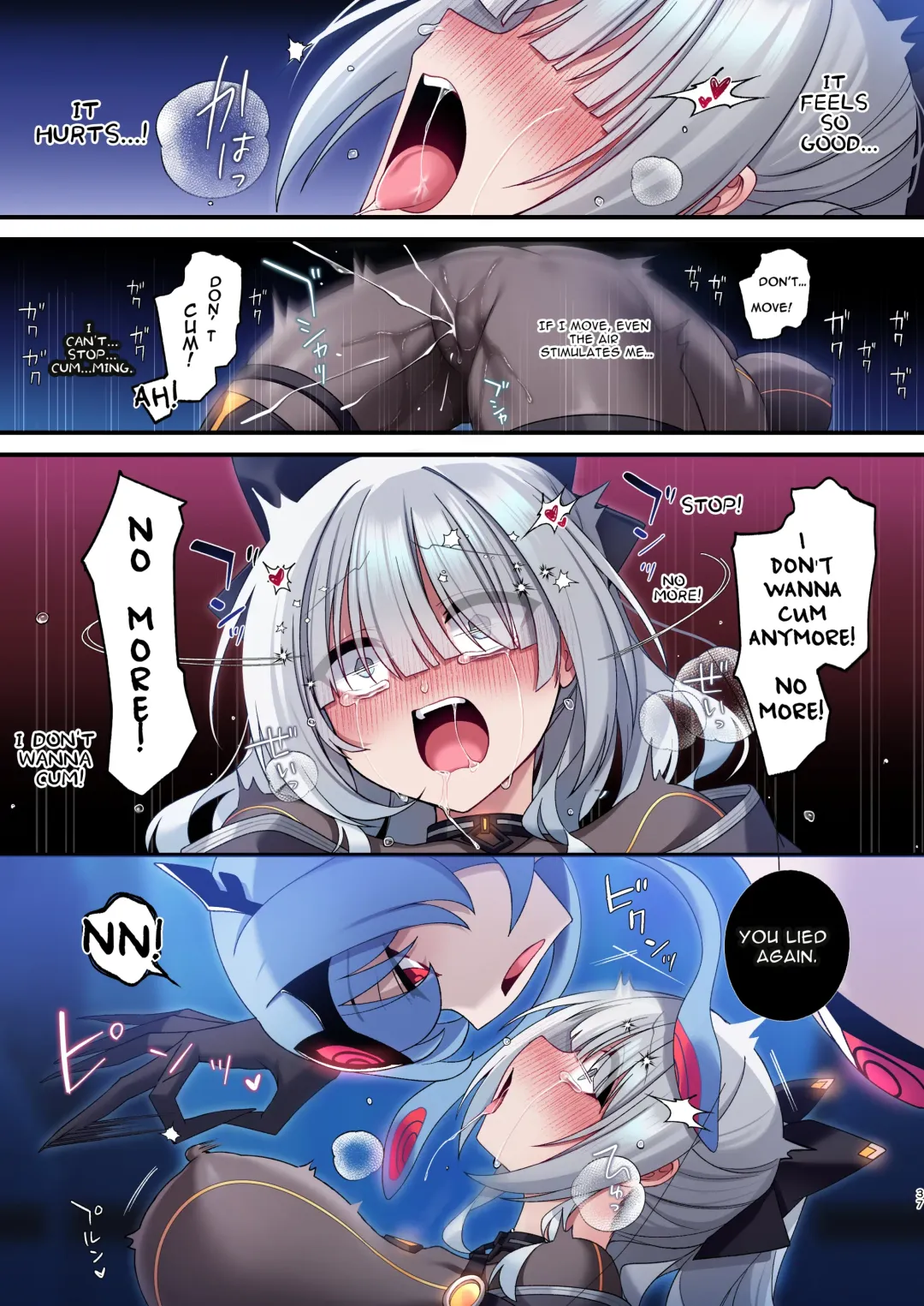 [Hoshina Meito] Dennou Shoujo wa Kasou Sekai ni Shizumi Yuku | Computer Girl in Cyberland Fhentai - Page 37