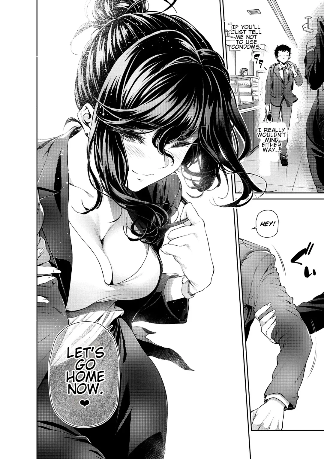 [Mikuni Mizuki] Shokuba no Senpai: Senpai to Conveni | My Workplace Senior: Senior and the Convenience Store Fhentai - Page 4