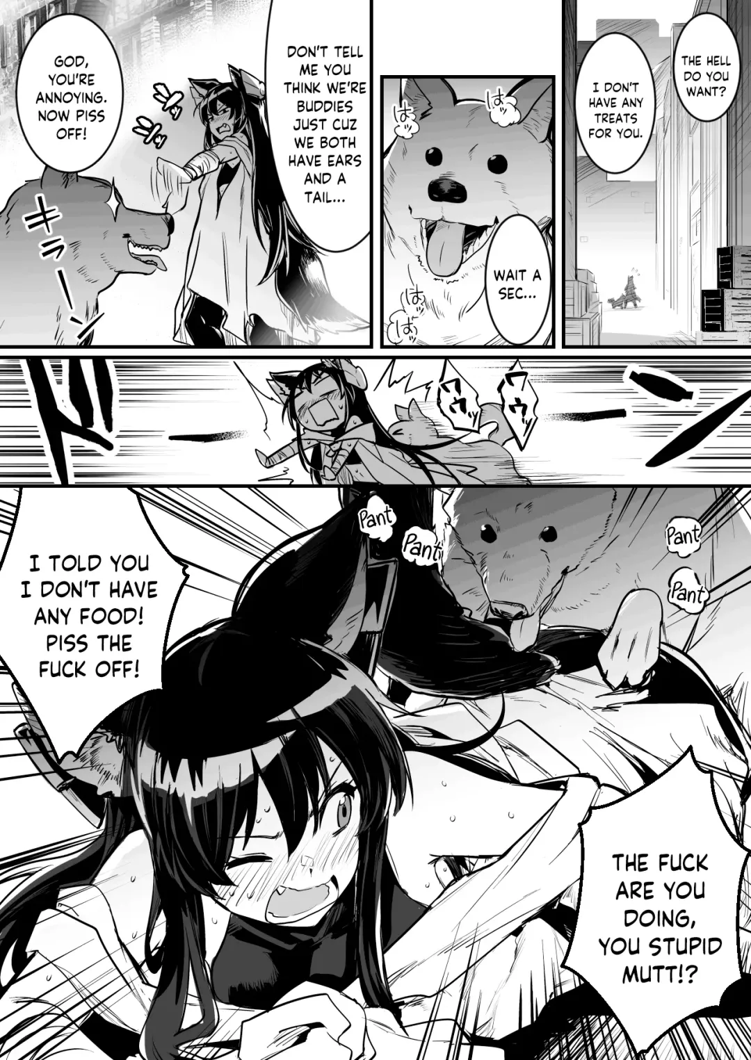 [Lefthand] Hitodori no nai rodjiura de motta norainu kara shitsuyo ni kyuai sa re, sono ikioi ni konmake shite nashikuzushi-teki ni kobi shite shimau kenshi-chan Fhentai - Page 2