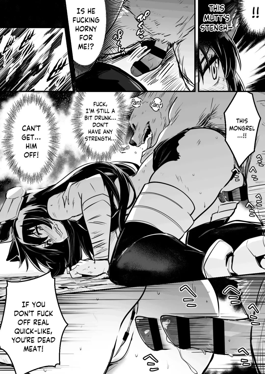 [Lefthand] Hitodori no nai rodjiura de motta norainu kara shitsuyo ni kyuai sa re, sono ikioi ni konmake shite nashikuzushi-teki ni kobi shite shimau kenshi-chan Fhentai - Page 3