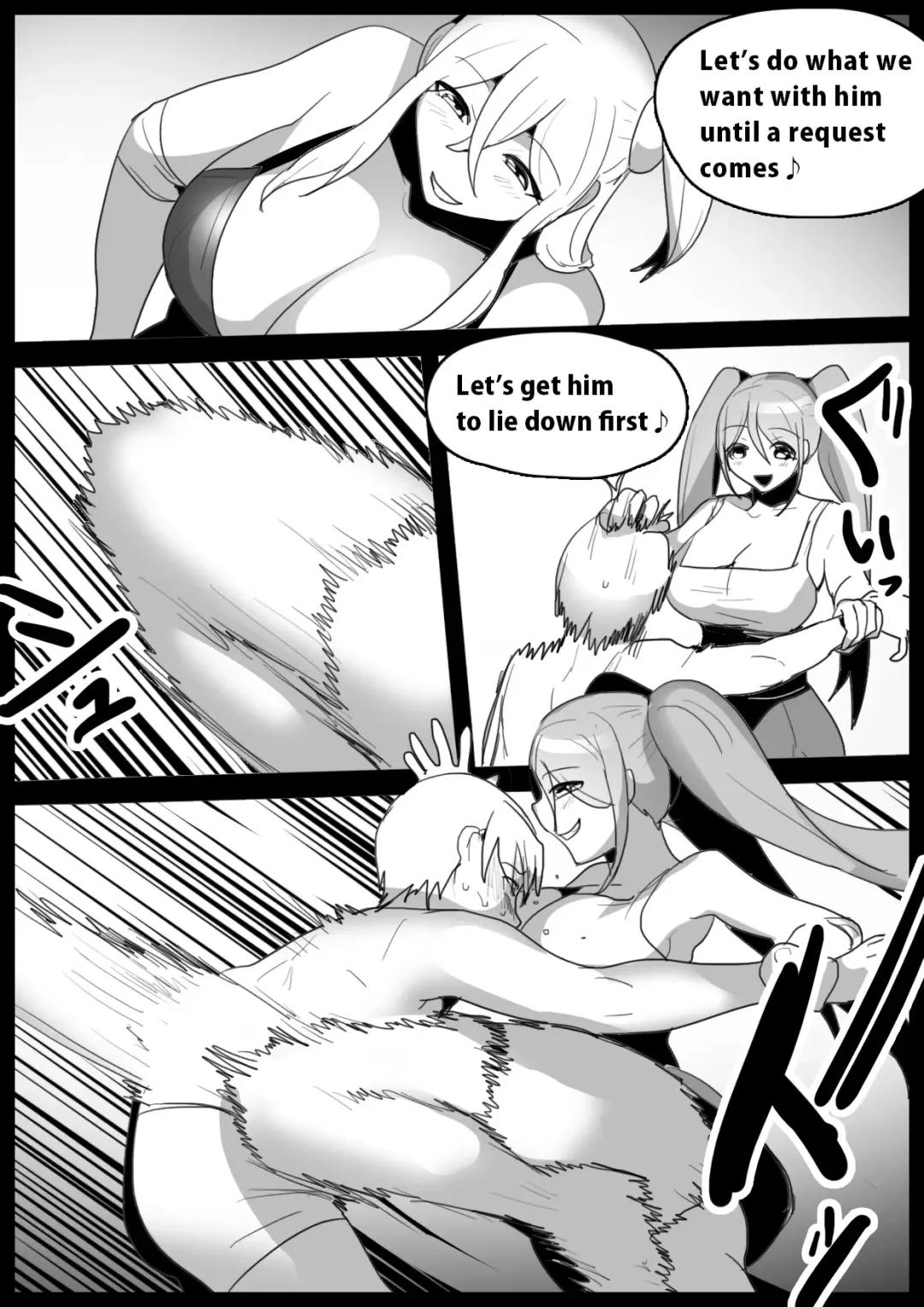 [Toppogi] Boxer no Ore ga, Kyonyuu Joshi Pro Wrestler Futari ni Namahaishin de Juurin Sare, Koukai Shokei Sareru Hanashi. | Publically punished and trampled by two large-breasted wrestlers. Fhentai - Page 5