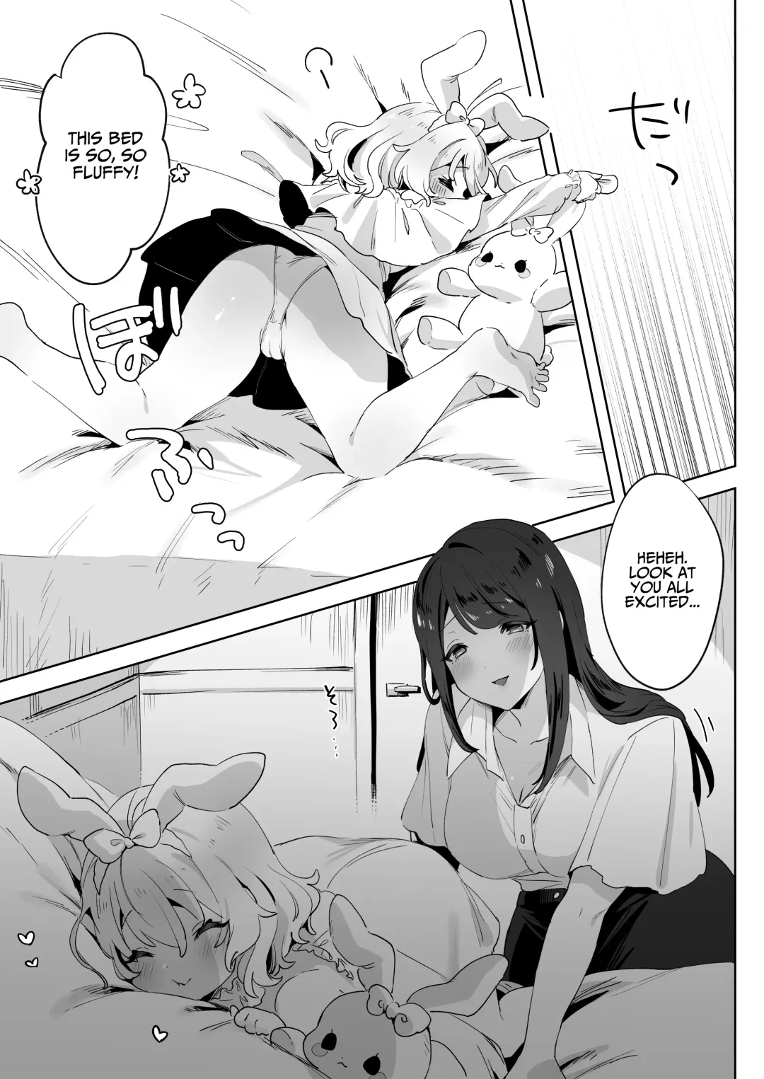 skeb Yuri Ecchi Manga | Runaway Loli and the Futanari Onee-san Fhentai - Page 5