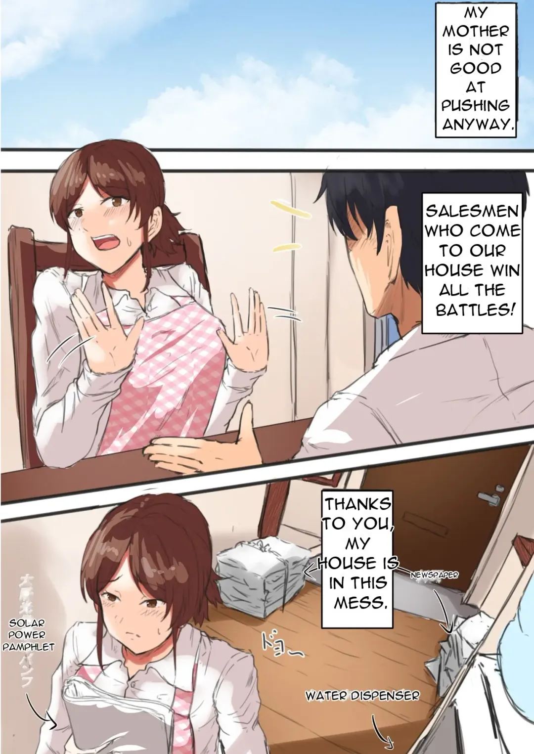 Kaa-chan Onegai!! Ippatsu Yarasete! | Mother please!! Let me do it once! Fhentai - Page 3