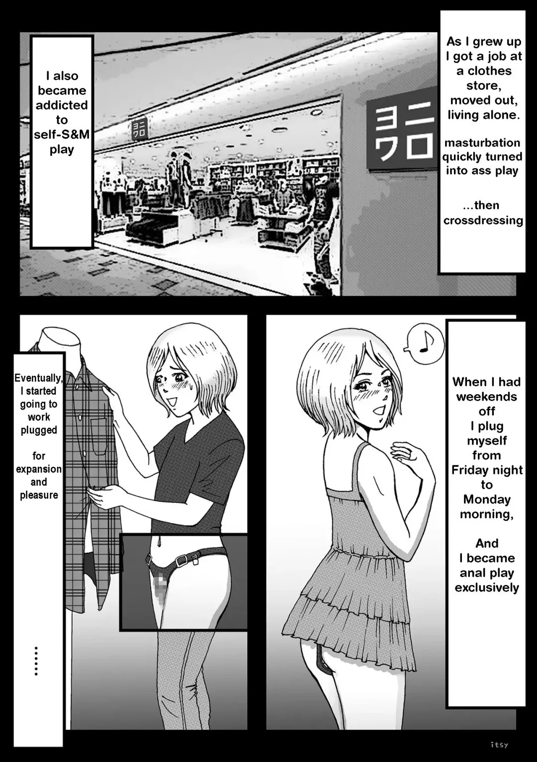 Josou Shite Hattenba ni Ittara Newhalf Shoufu ni Sarechaimashita | How I was turned into a transsexual prostitute Fhentai - Page 20