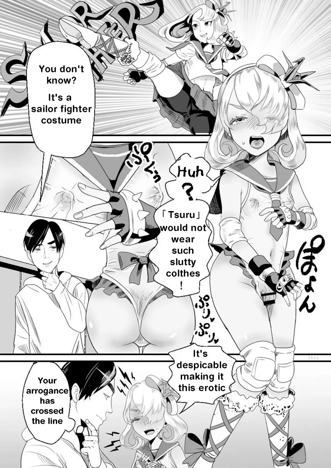 [Guro Tsuki] YouCha-kun wa Iinari Cosplay Ningyou | The Obedient Cosplay Doll Fhentai - Page 18