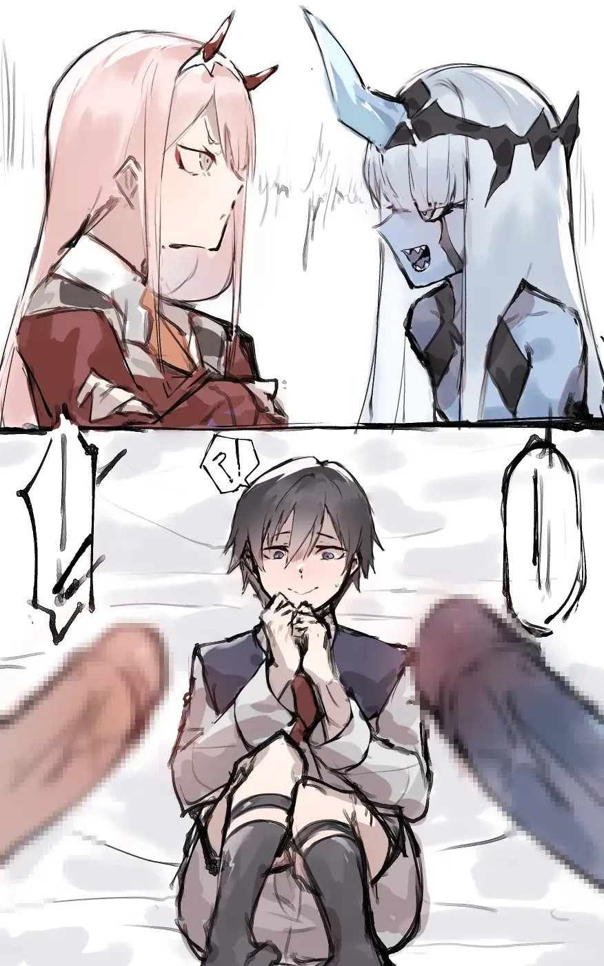 Read Zero Two and Zero One x Hiro futa - Fhentai.net