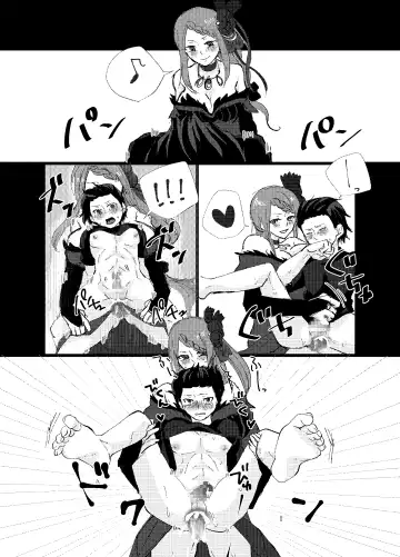 Re:Zero girls x Subaru futa Fhentai.net - Page 4