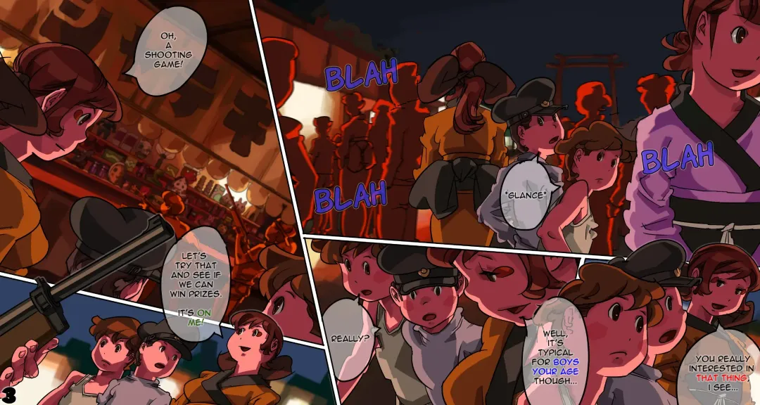 Shounen ga Ennichi de Nazo no Onee-san to Sex | Boys who meet mysterious lady and have sex with her during a festival Fhentai - Page 3