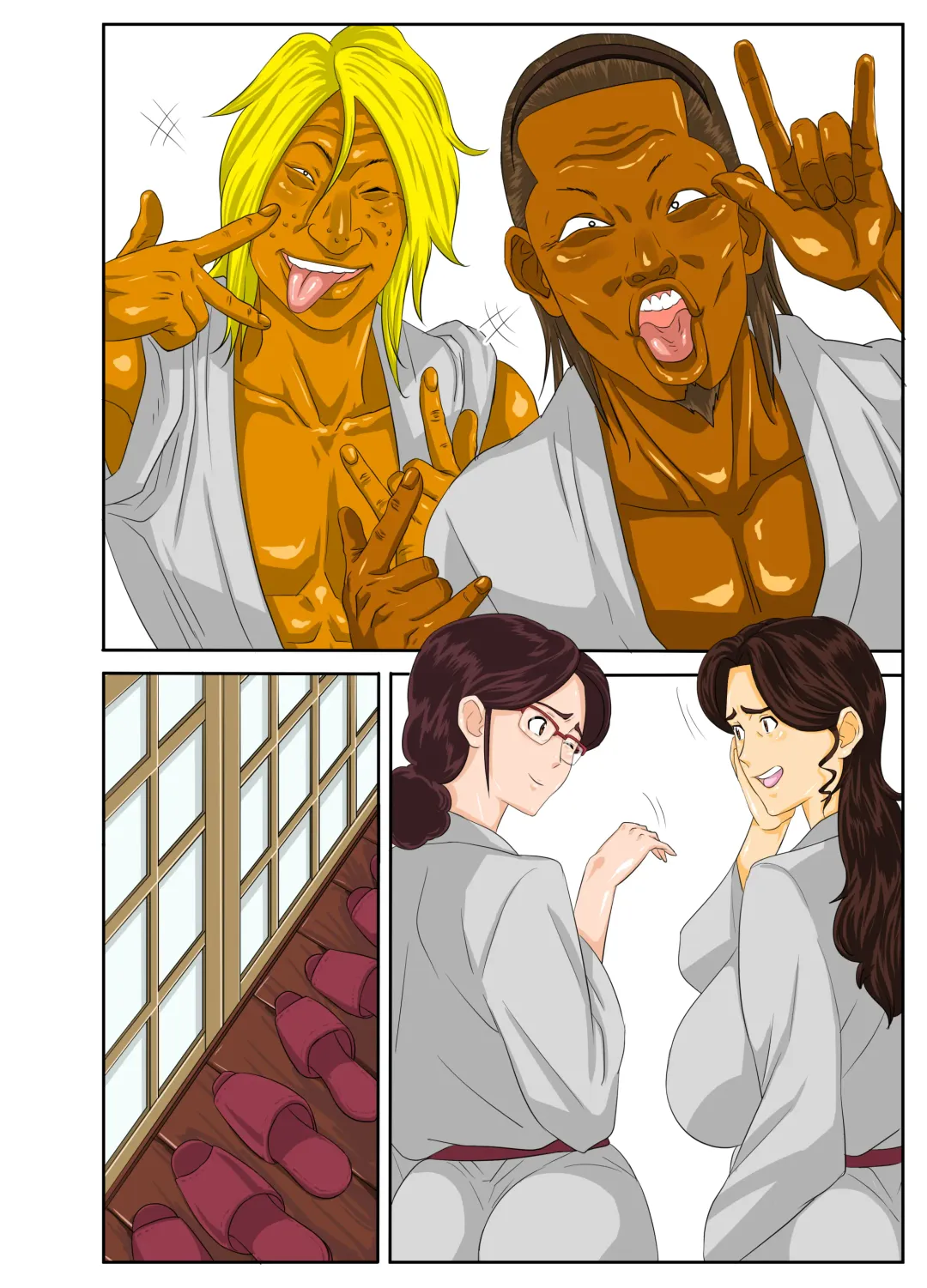 Onsenyado de Chara-o ni Kuwareta Muchi Muchi Kaa-chan Fhentai - Page 50