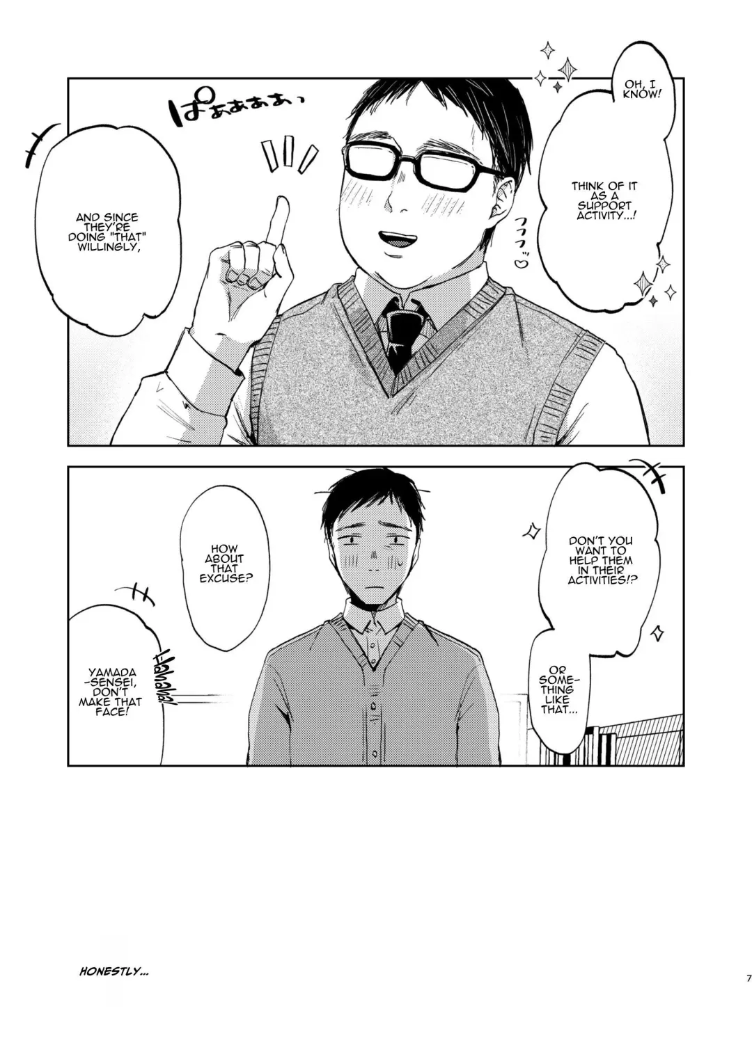 [Omitsu] Kono Gakuen ni wa Himitsu no Sakusei-bu ga Arurashii... | Supposedly There's A Secret Cumsuckery Club At Our Academy... Fhentai - Page 7