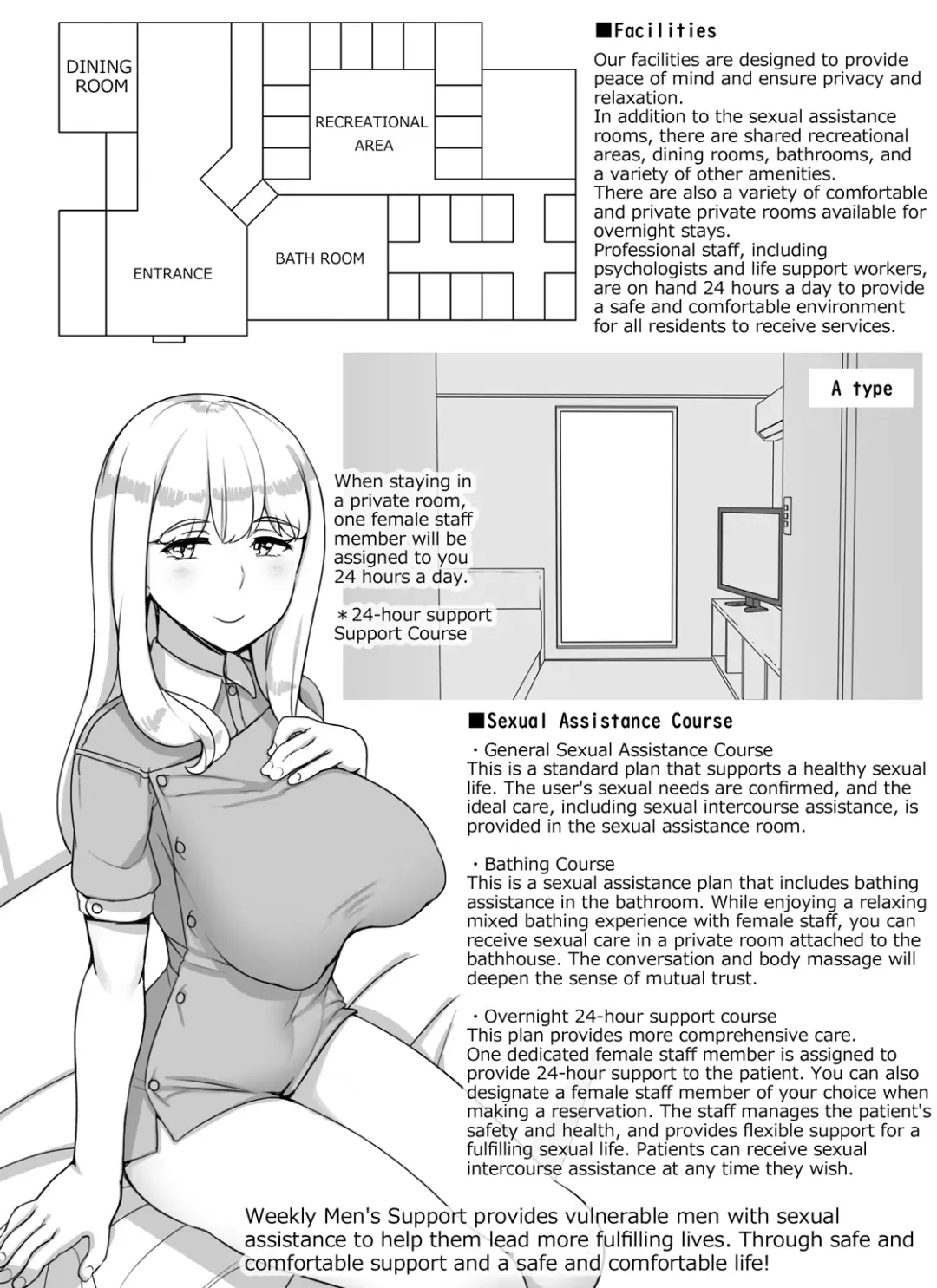 [Abubu] Jakusha Dansei Kaigo Service "Weekly Men's Support" | Weak Male Care Service "Weakly Men's support" Fhentai.net - Page 8