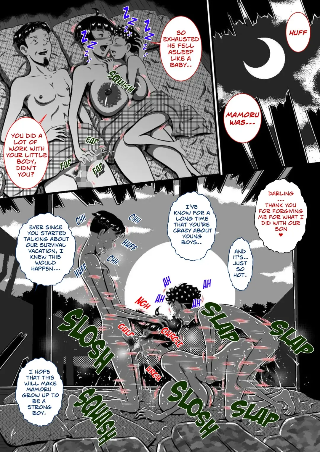 [Point Takashi] Mama to Haikyo de Survival? Watashi (Mama) ga Musuko (Anata) o Kitaete Ageru! | Survival in the Ruins with Mom "Mom will Harden You up, Son!" Fhentai - Page 23