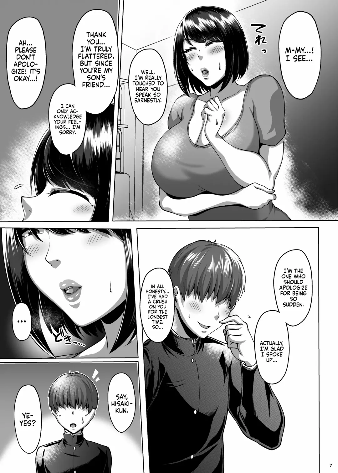 [Saint Shiro] Tomodachi no Muchimuchi na Okaa-san to Zupposhi Asedaku Otomarikai | An Intense, Sweaty Overnight Stay with a Friend's Thicc Mom Fhentai - Page 8