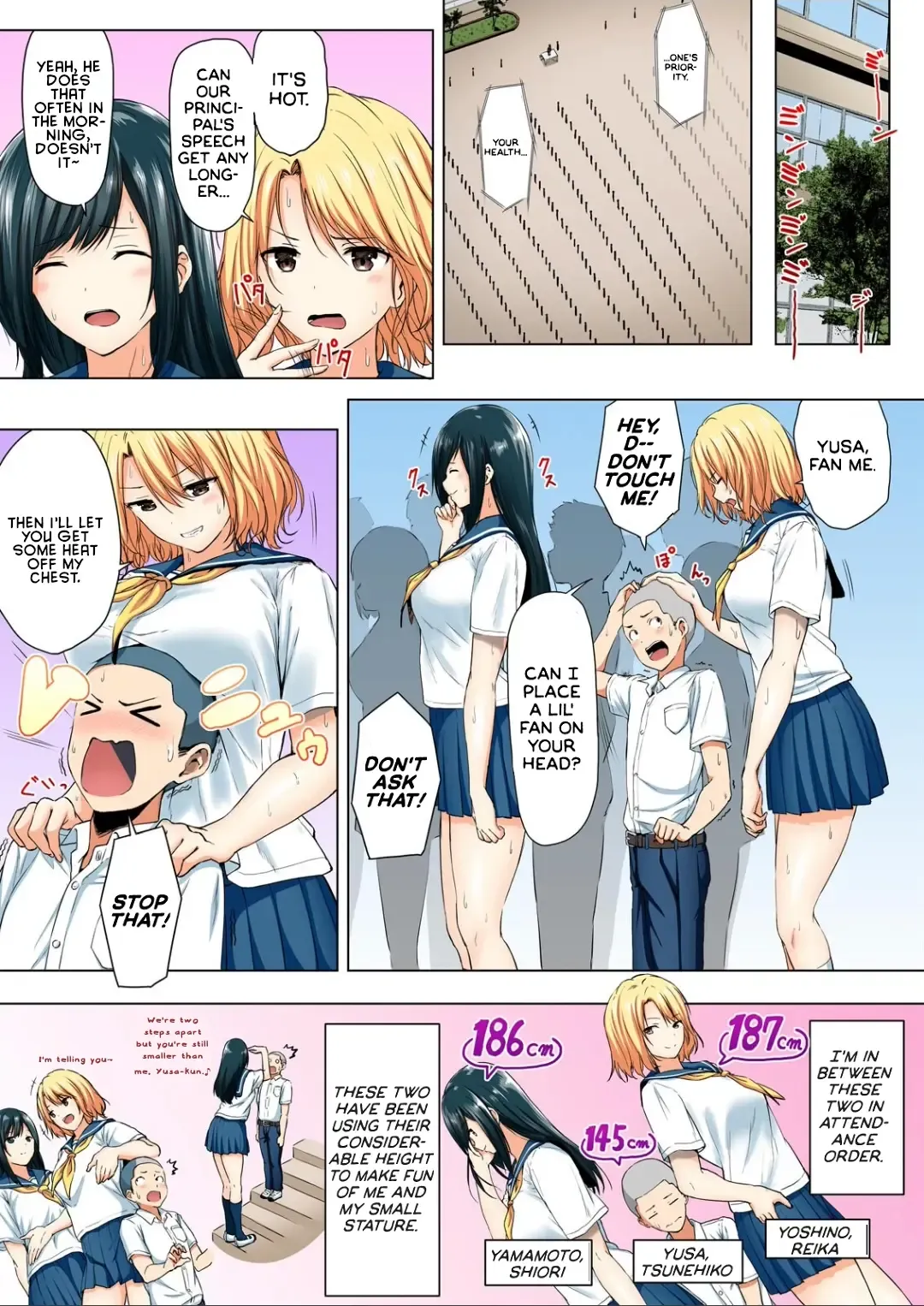 [Hachimitsu] Shinchousa 40cm, Kyou mo Omocha ni Saretemasu ~ Dekkai JK no Iinari SEX 1-2 | With a Height Difference of 40cm, I'm Being Toyed with Again Today ~ Sex Yes-Man of Huge High Shool Girls Fhentai - Page 3