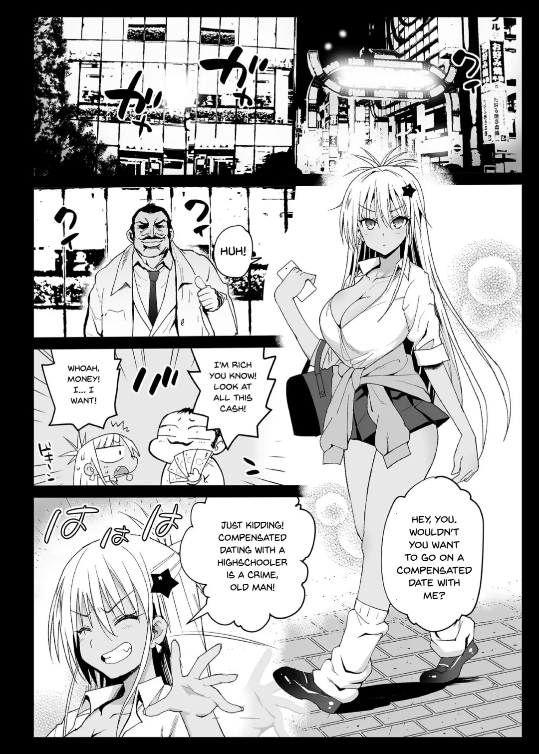 [Ma-kurou] Kyousei Enkou ~Kuro Gal JK o Kane de Dakitai~ (decensored) Fhentai - Page 3