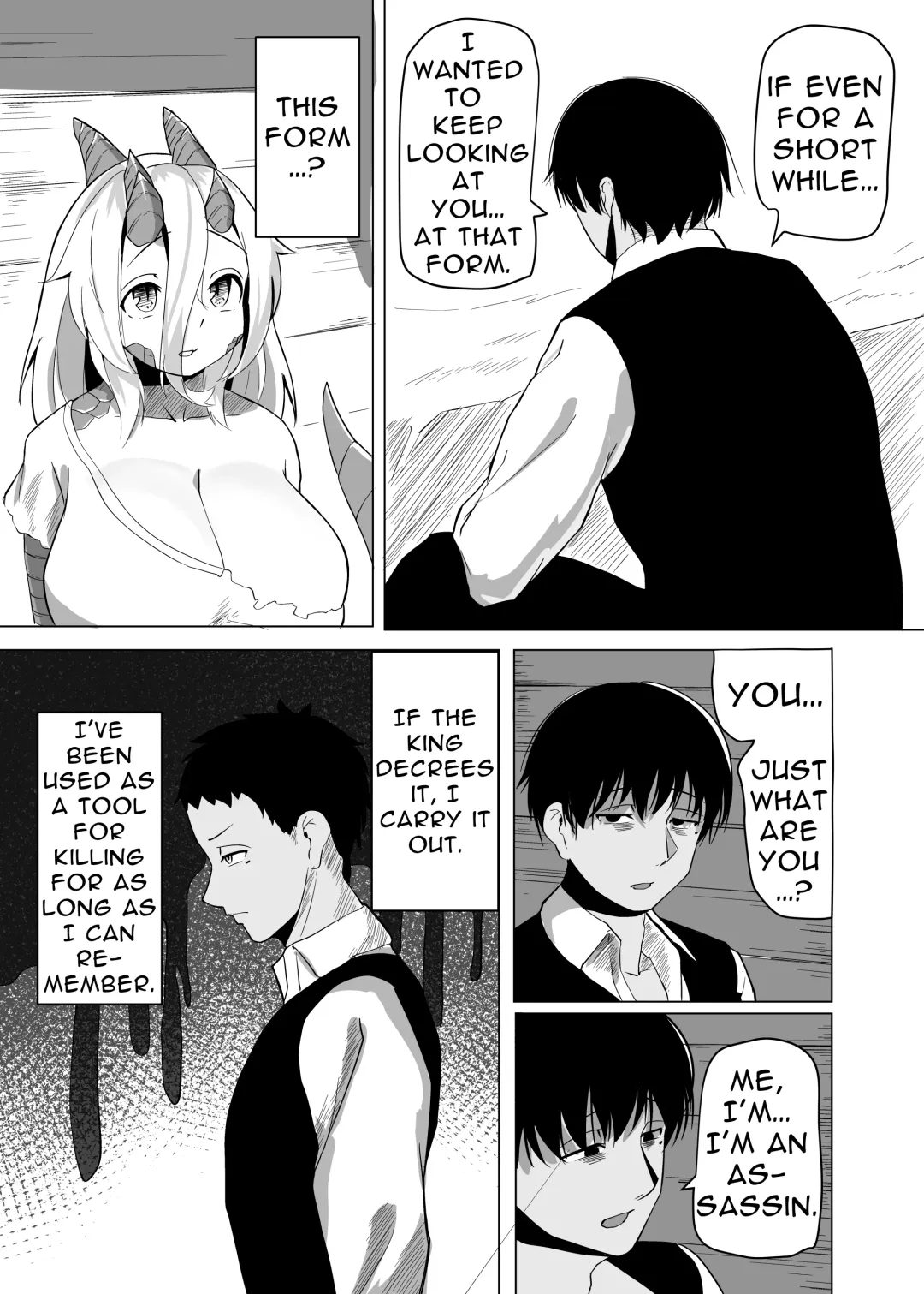 [Kyabetsuka] The Pure Love Pleasure of a Persecuted Dragon Girl and an Assassin at His Limit Fhentai - Page 12