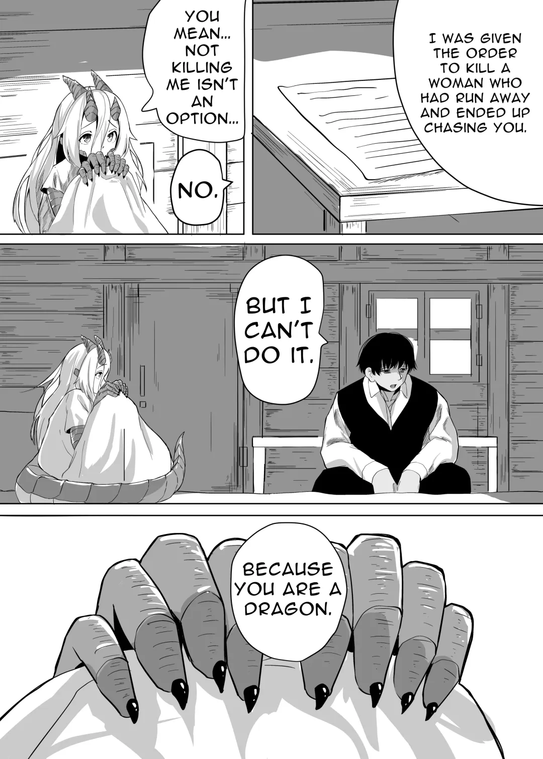 [Kyabetsuka] The Pure Love Pleasure of a Persecuted Dragon Girl and an Assassin at His Limit Fhentai - Page 13