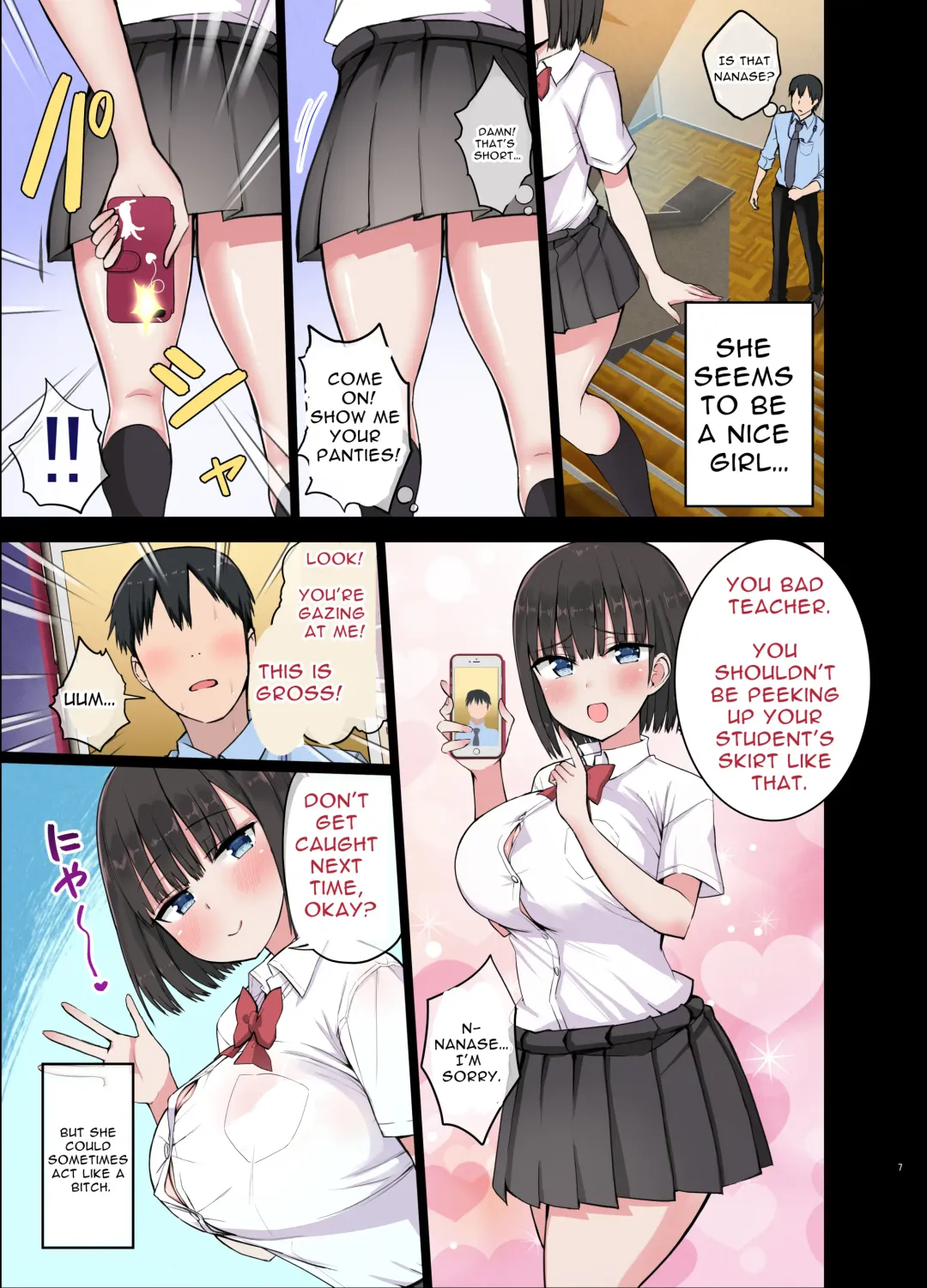 [Chilt] Bitch Gal! Sensei no BIG Chinchin Daaisuki | Slutty Gals! ~We Luv Your BIG Dick~ Fhentai - Page 7