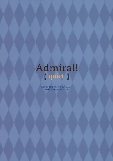 [Hiyoshi Hana] Admiral! quiet Fhentai - Page 19