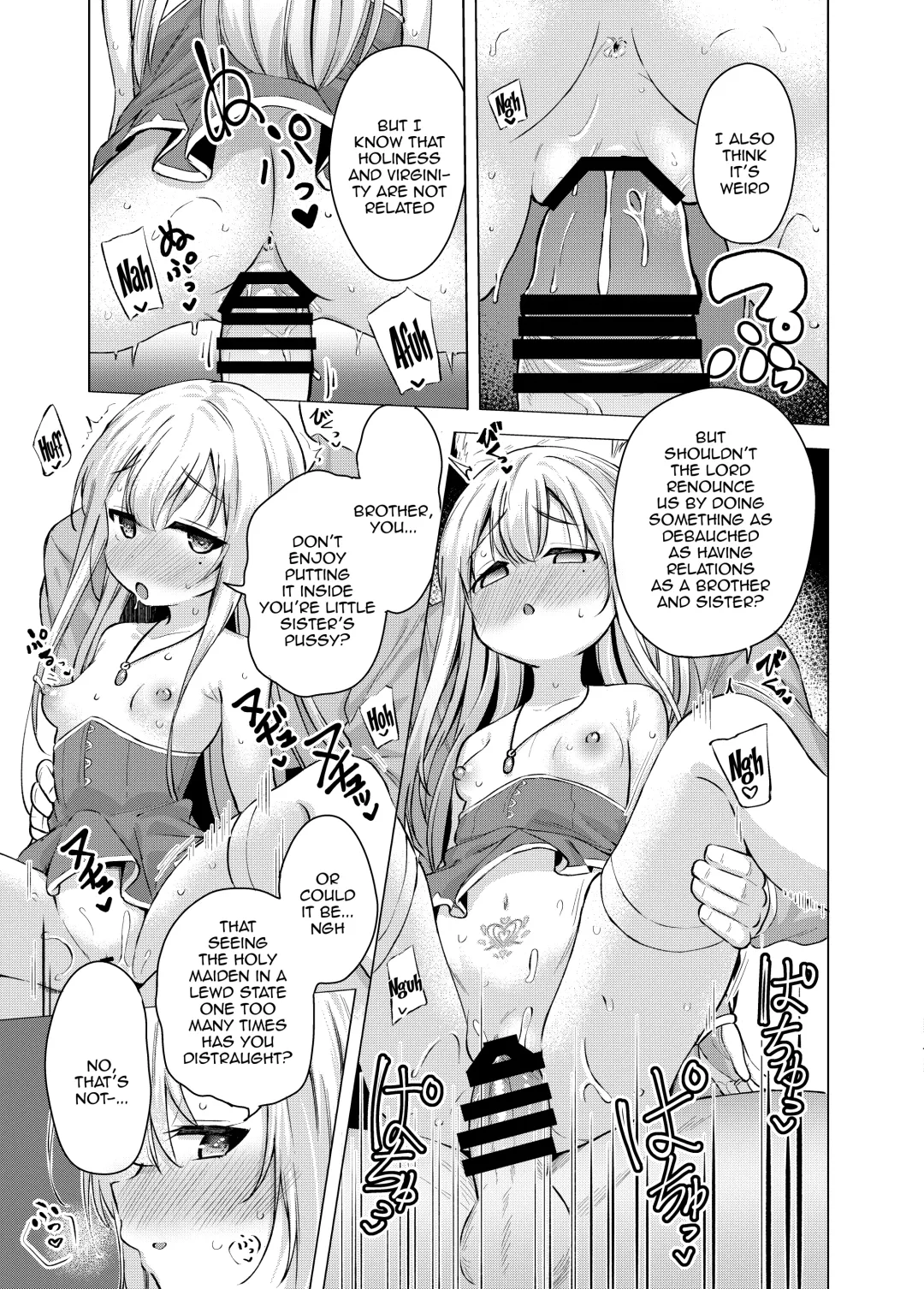[Pizanuko] Sei to Sei-na Imouto to. | My Sacred and Sexual Sister Fhentai - Page 15