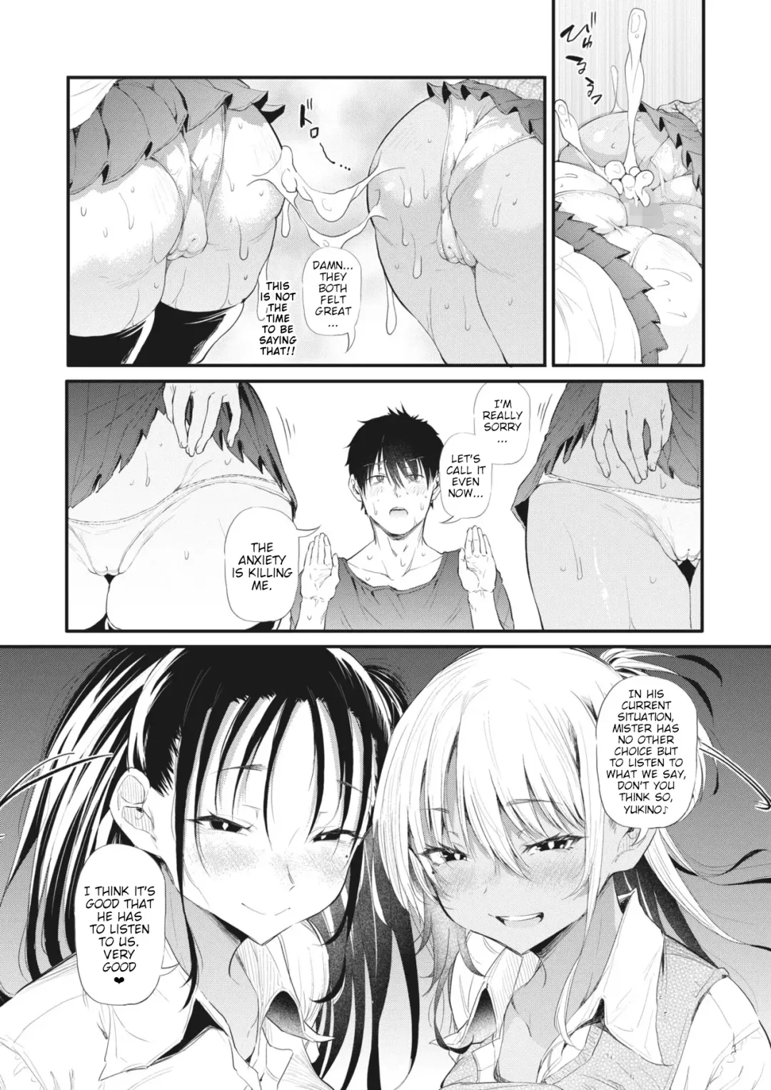 [Nusmusbim] Totte Torarete Shirokuro Gal Shimai | They Caught My Crime On Camera Black And White Gyaru Sisters Fhentai - Page 14