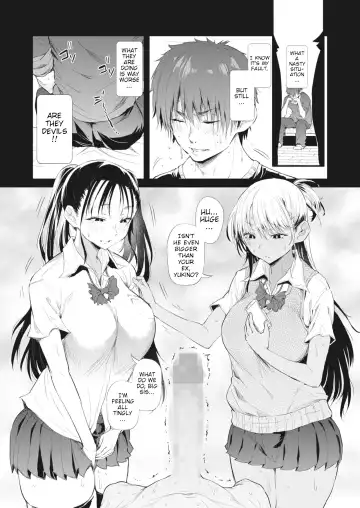 [Nusmusbim] Totte Torarete Shirokuro Gal Shimai | They Caught My Crime On Camera Black And White Gyaru Sisters Fhentai - Page 10