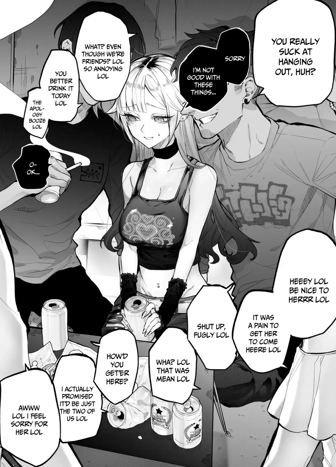 [Egaki Numa] Namaiki na Gal Ane o Ore no Houhou de Wakaraseru Koto ni Shita Hi | The Day I Decided to Make My Cheeky Gyaru Sister Understand in My Own Way Fhentai.net - Page 1