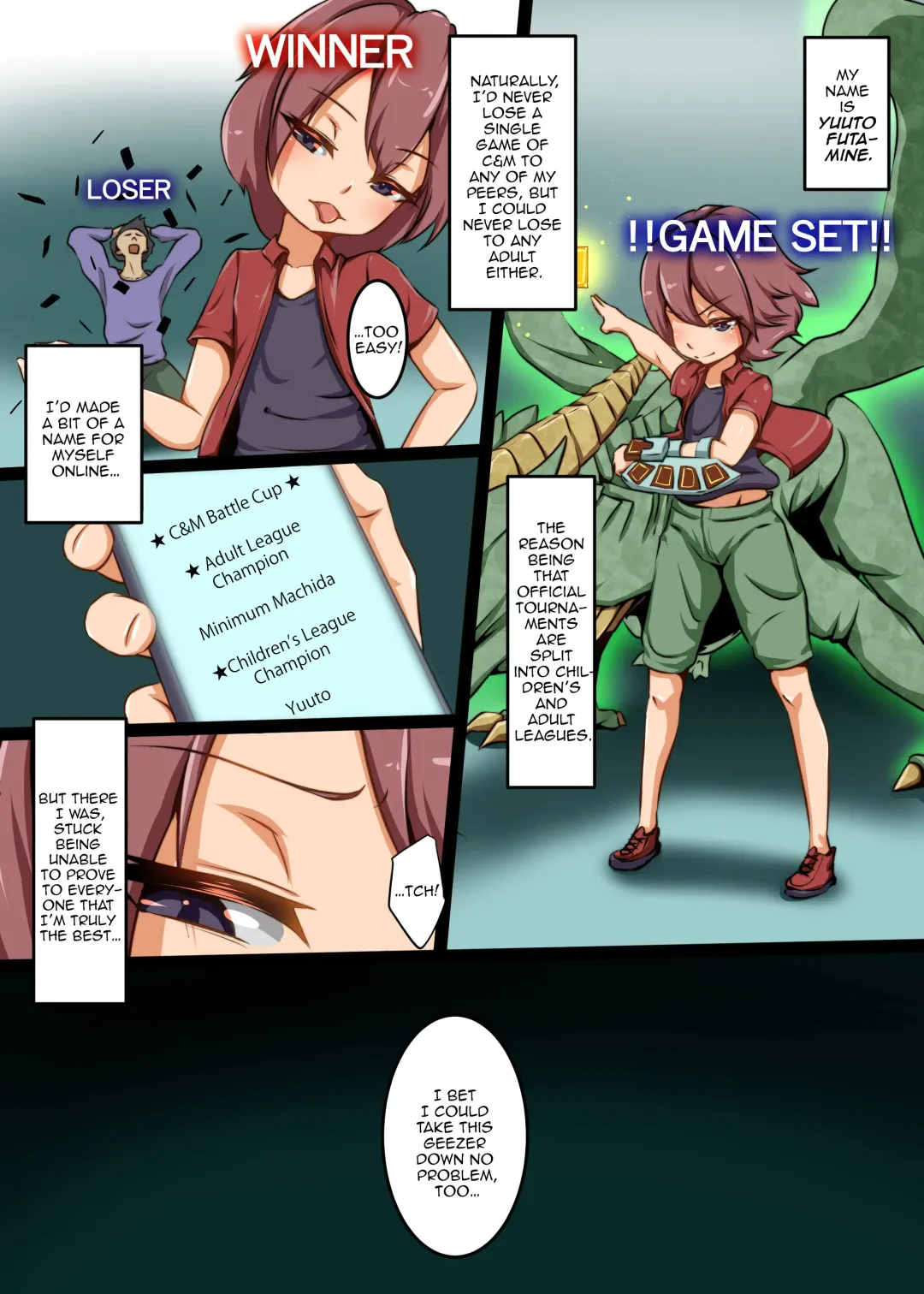 [Dew] Shounen ga Card Game de Cheat o Tsukawarete Moteasobareru Hanashi | The Story of How a Boy Got Cheated and Toyed With Over a Card Game Fhentai - Page 3