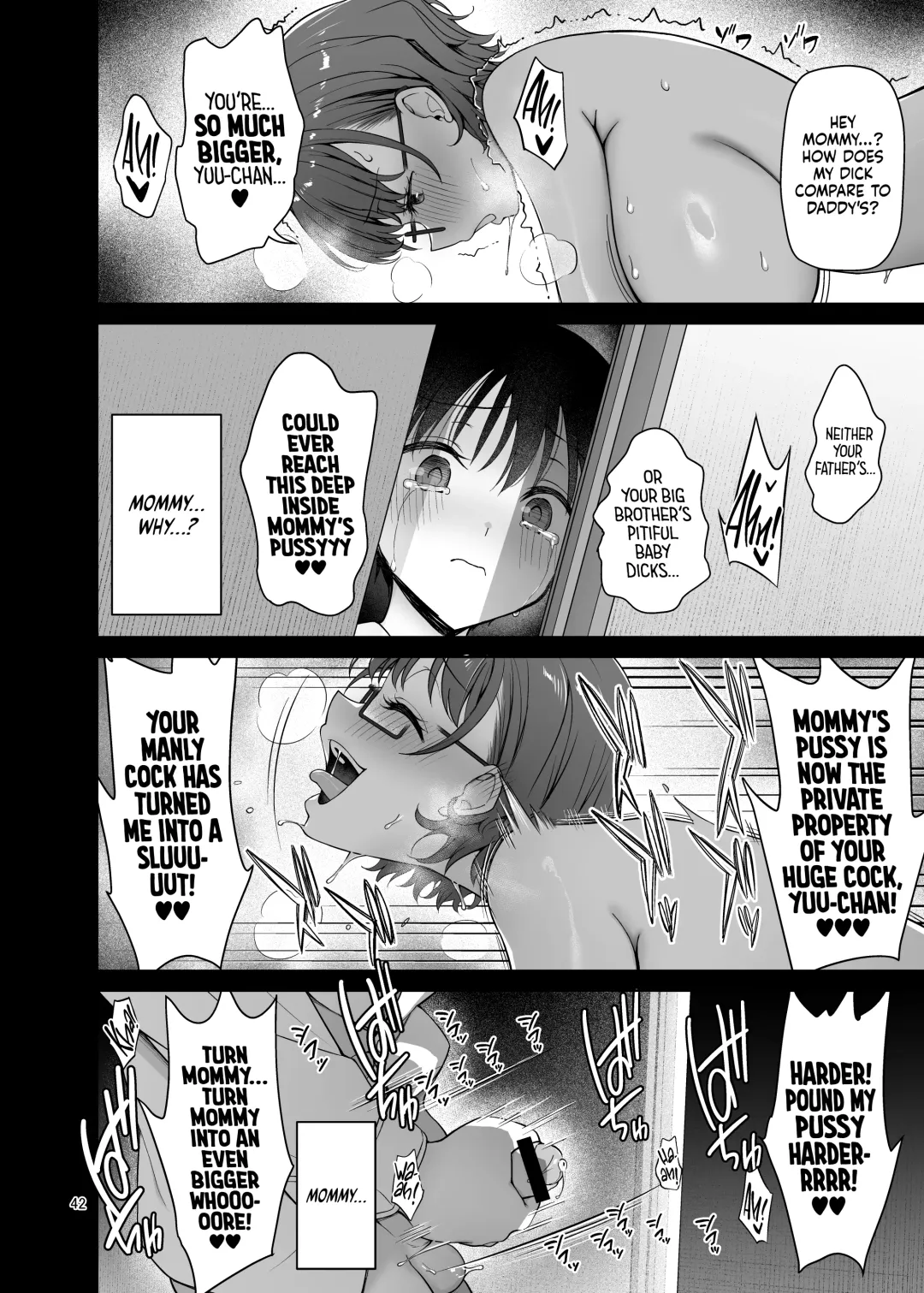 [Asahina Hikage] Boku no Mama wa Otouto no Mae de dake Dosukebe ni Naru | My Mom Turns Into a Slut for My Little Brother, and Him Alone Fhentai - Page 42